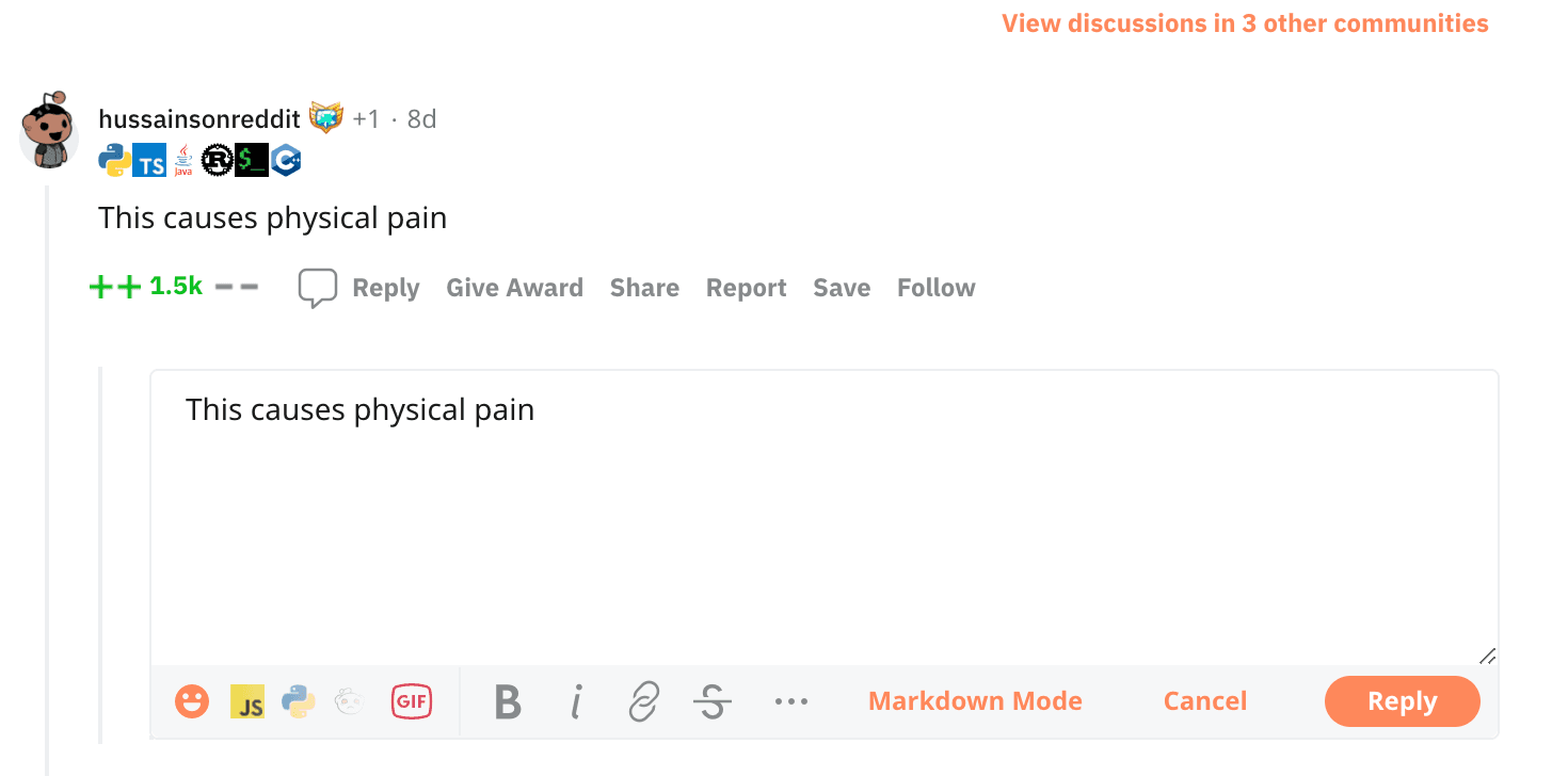 replying to reddit comment