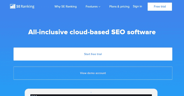 SE Ranking backlink monitoring tool