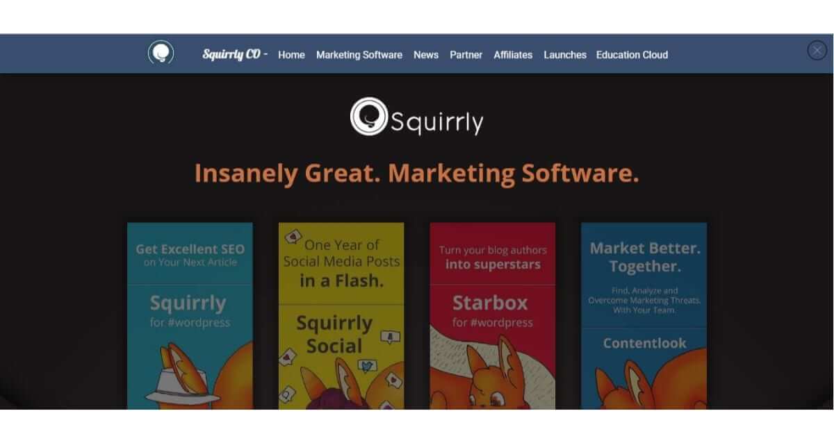squirrly website content optimization tool full of cool designs