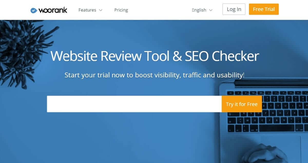 woorank rank tracking tool for seo