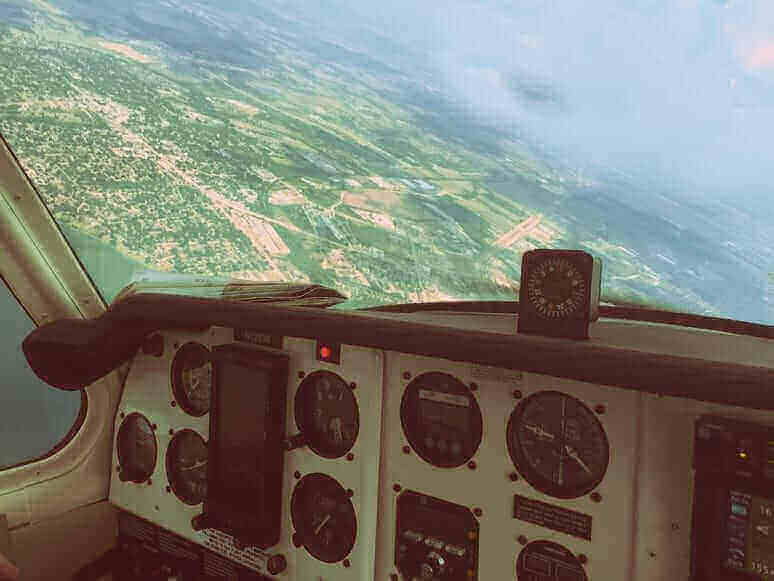 plane on autopilot