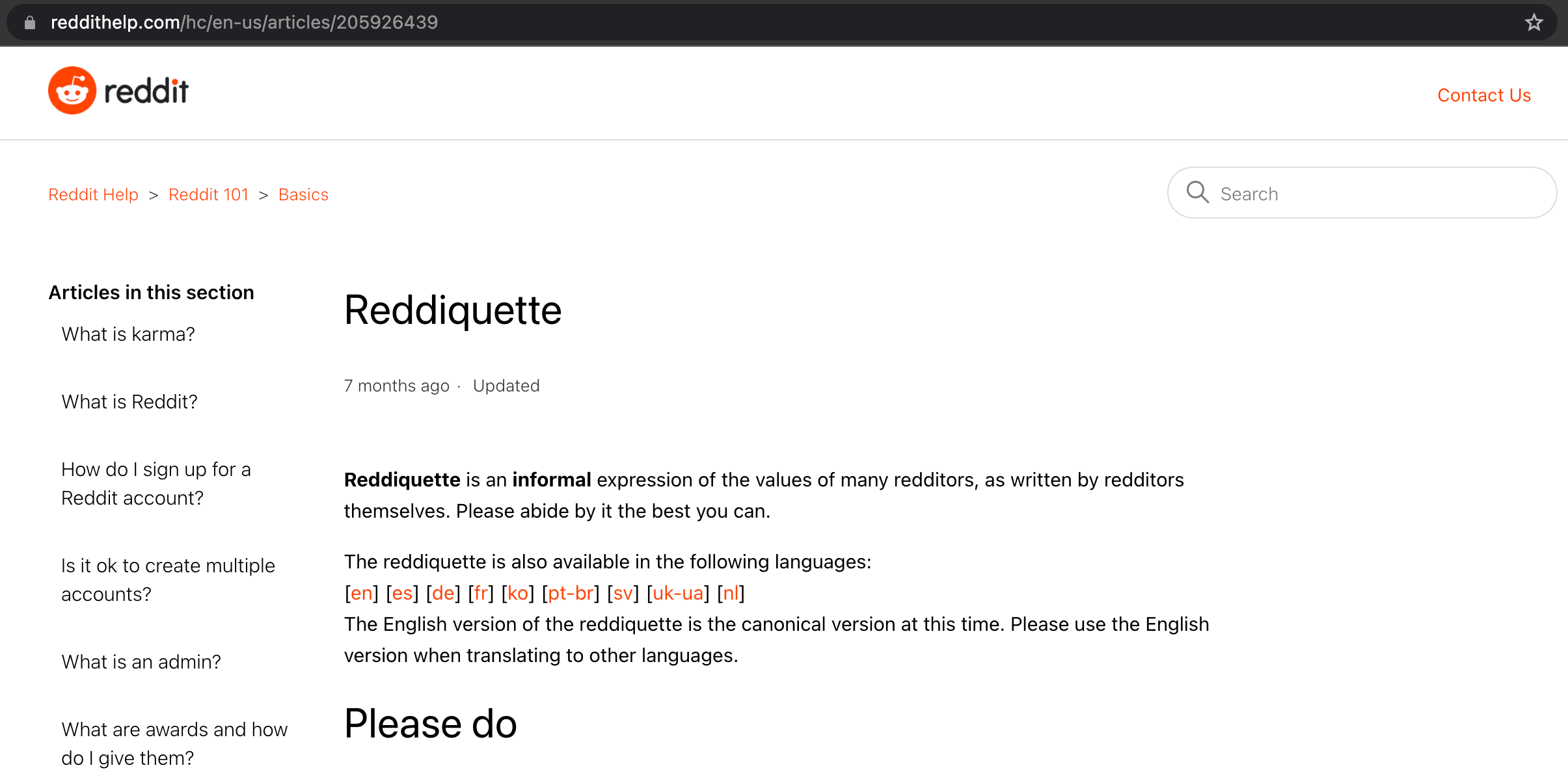 reddiquette