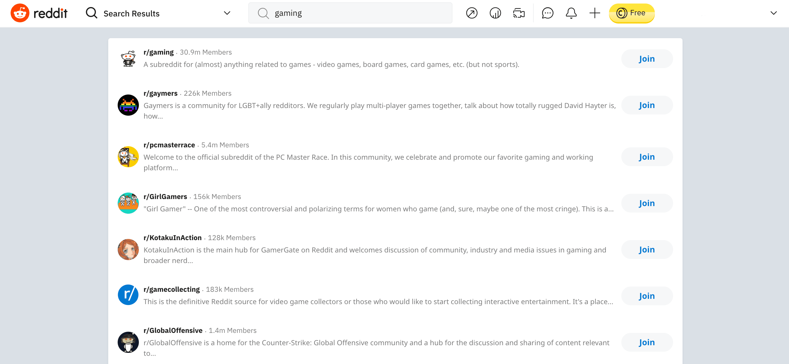 gaming subreddits