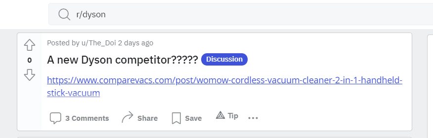 r/dyson competitor