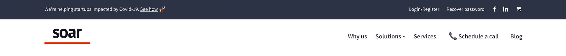 header navigation old