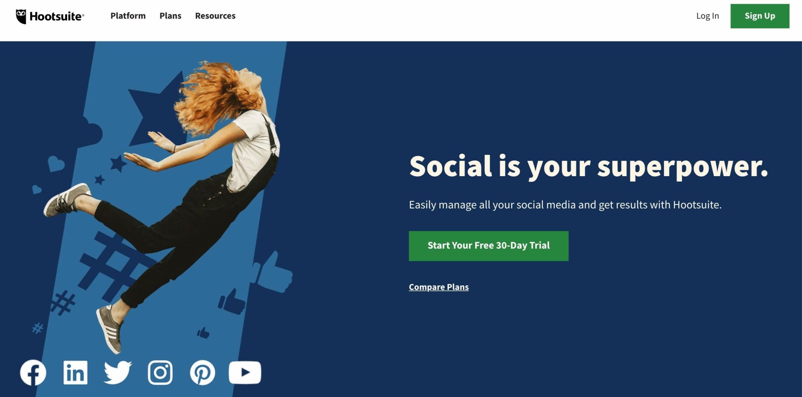hootsuite content marketing tool