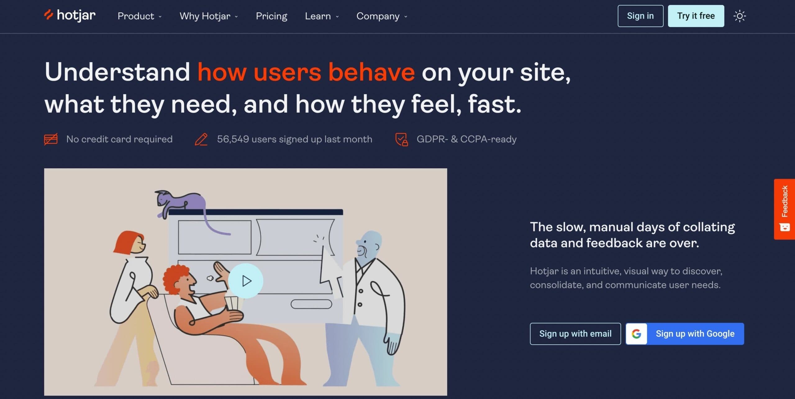 hotjar content marketing tool