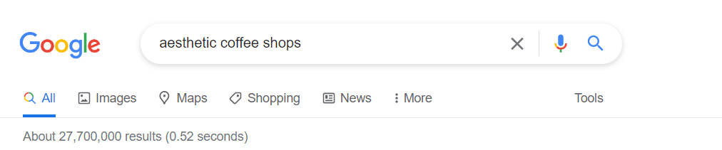 search result