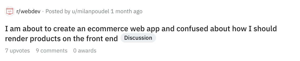 r/webdev post