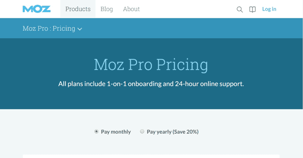 Moz Pro backlink monitoring tool