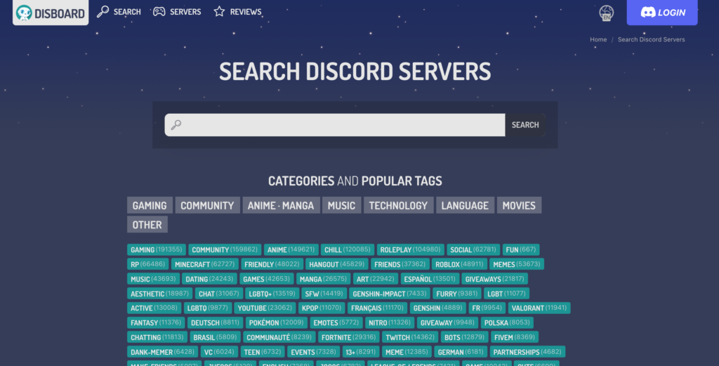 disboard website