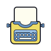 icons8-typewriter-with-paper-100